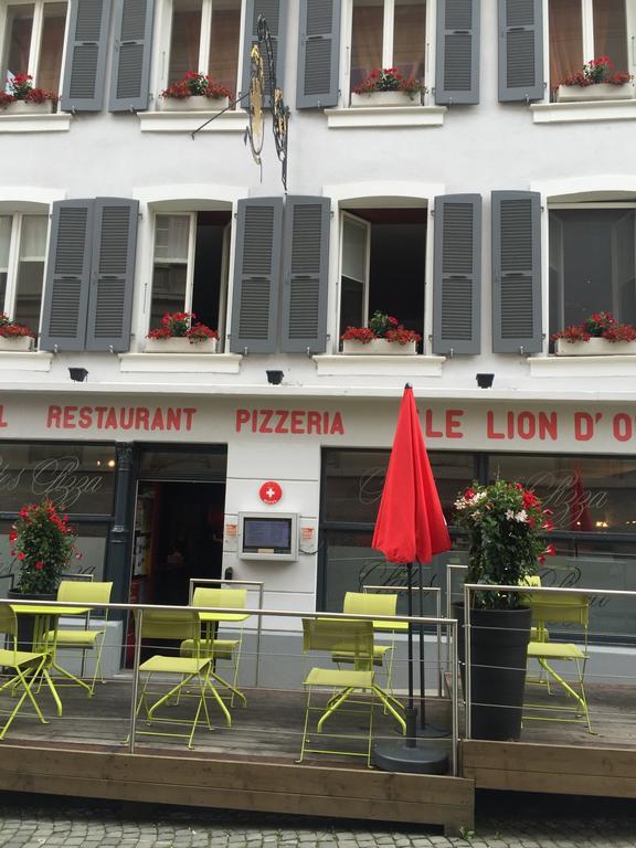 Hotel-Restaurant Le Lion D'Or Porrentruy Exterior photo